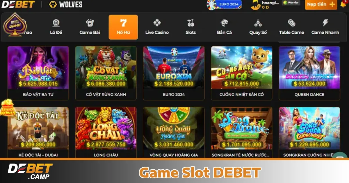 Game Slot Debet 5 Hướng dẫn tham gia chơi Game Slot Debet