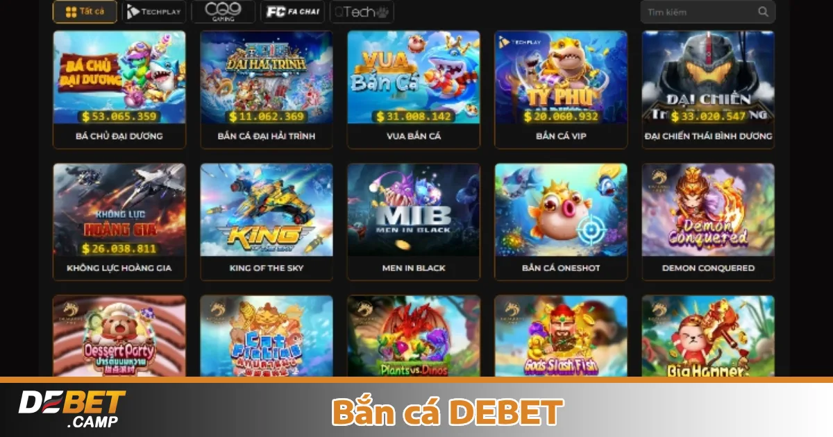 Bắn cá Debet 3 Các tính năng nổi bật trong Bắn cá Debet