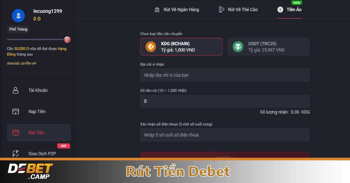 Rút Tiền Debet – Cách Đổi Thưởng Cực Đơn Giản & Nhanh Gọn 1 Điều Kiện Rút Tiền Debet Cần Tuân Thủ